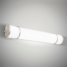 ASD LED 36" Vanity Flush 120V 36 Inch 1pk , Brushed Nickel Half Cylinder
