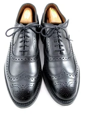 Allen Edmonds  "MCALLISTER" Wingtip Oxfords 8 EEE Black DAINITE SOLES(618N)