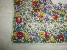 6 Vintage Handkerchiefs Ladies Floral  Lace Trim VARIETY  ALL UNUSED