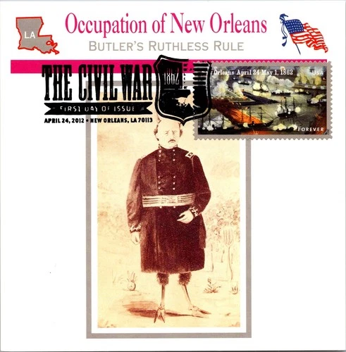 Dr Jim Stamps Maximum Card New Orleans 1862 Forever The Civil War Fdc