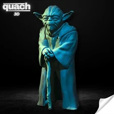 Yoda Figure, Yoda Figure Stl File 3D Printing, Star Wars Stl 3D model design, St