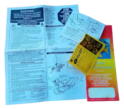 Cox E-Z Flyer AEROBAT 150 Engine Powered Control Line Aeroplane Vintage 1992 - Picture 7 of 12
