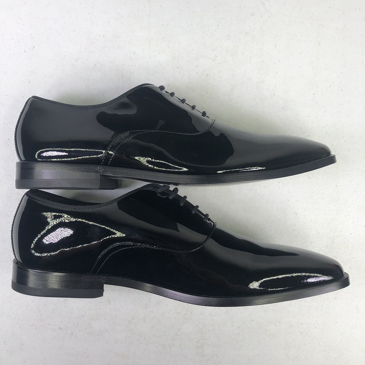 Hugo Boss Highline Patent Oxfords Black Leather Shoes $255  display picture 1