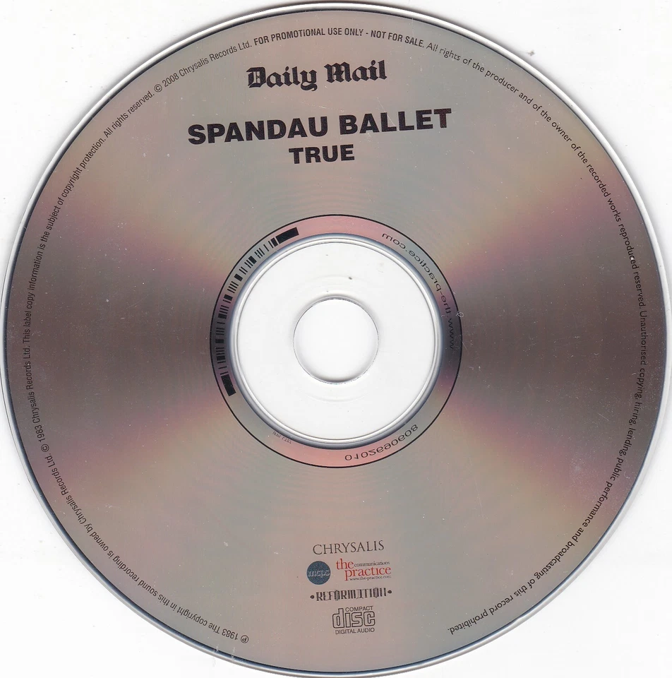 SPANDAU BALLET True ( DAILY MAIL Newspaper CD 2008 ) - Bild 3 von 3