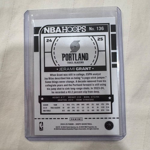 2024-25 Panini NBA Hoops Premium Box Set Silver Foil VETS #/199 CHOOSE YOUR CARD - Picture 205 of 351