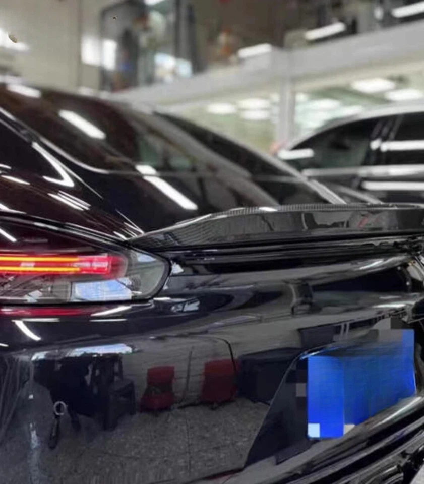 Rear Trunk Spoiler Carbon Fiber BLK For 2016 2017 2018-2019 Porsche 718 Boxster — 第 2/4 张图片