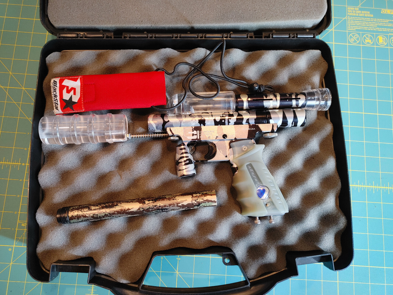 Urban Cammo CCI Phantom Paintball Marker. With Edge Barrel Kit eBay