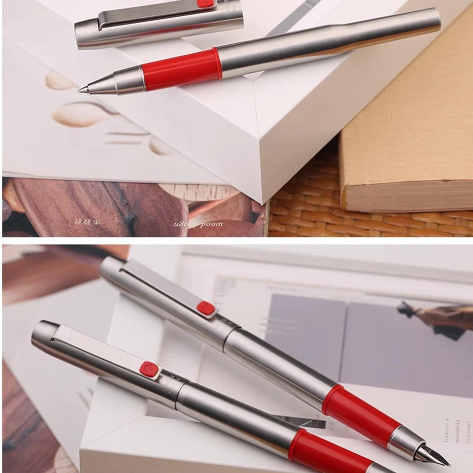 Nueva pluma estilográfica de metal Majohn B25 2025 iridio plumín fino 0,5 mm oficina de escritura PQk Foto 4 de 4