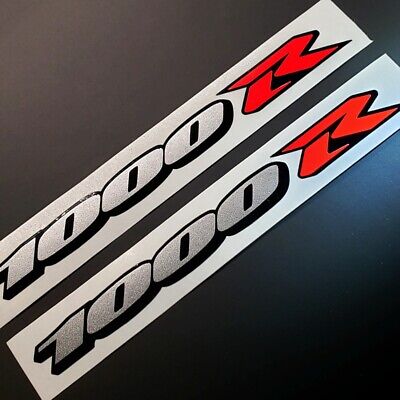 1000R Neon Fluorescent Red Metallic Silver decal sticker s 1000R Neon Fluorescent Red Metallic Silver decal sticker s