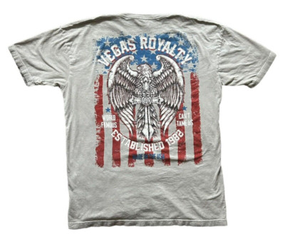Cybery2k Grunge Goth MMA Elite Xtreme Couture Style Shirt Wings Emo Mens Size XL