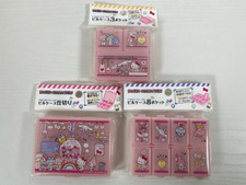 Sanrio Hello Kitty My Melody Little Twin Stars pill case 3-piece set Japan Daiso