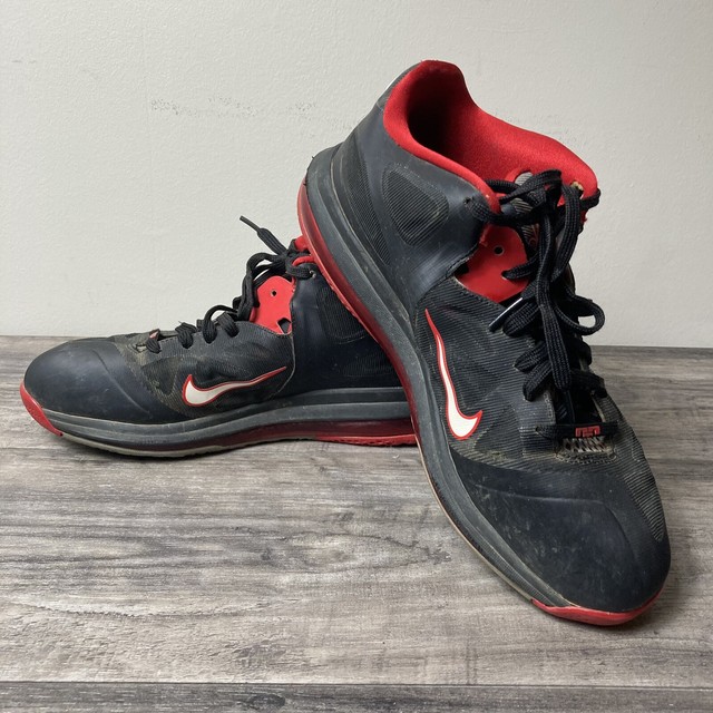 Size 11 - Nike LeBron 9 Black White Red 