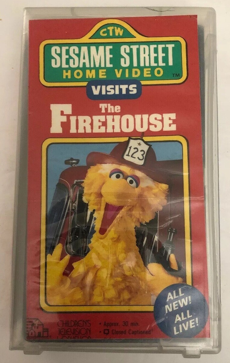 Sesame Street Home Video-Visits the Firehouse(VHS,1990)TESTED-RARE