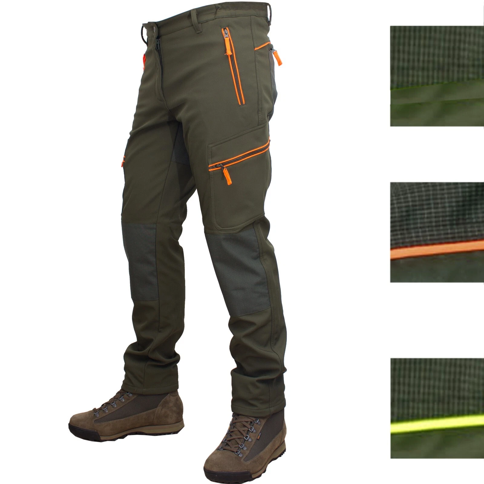 Men's Sweatshirt Hunting Fishing Trekking Fabric Technical Anti-Tear Inve Pants