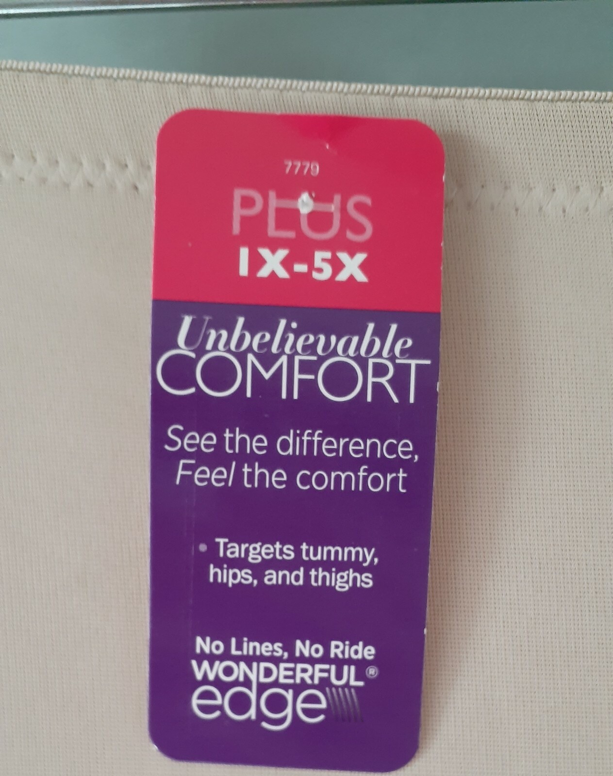 Naomi & Nicole Nude Shapewear  Firm Control Style 7779 3X  43 - 45" Waist