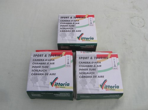 3 tubes intérieurs VITTORIA ULTRALITE SPORT TOURING - VALVE PRESTA - 700x25/28 Neuf dans sa boîte