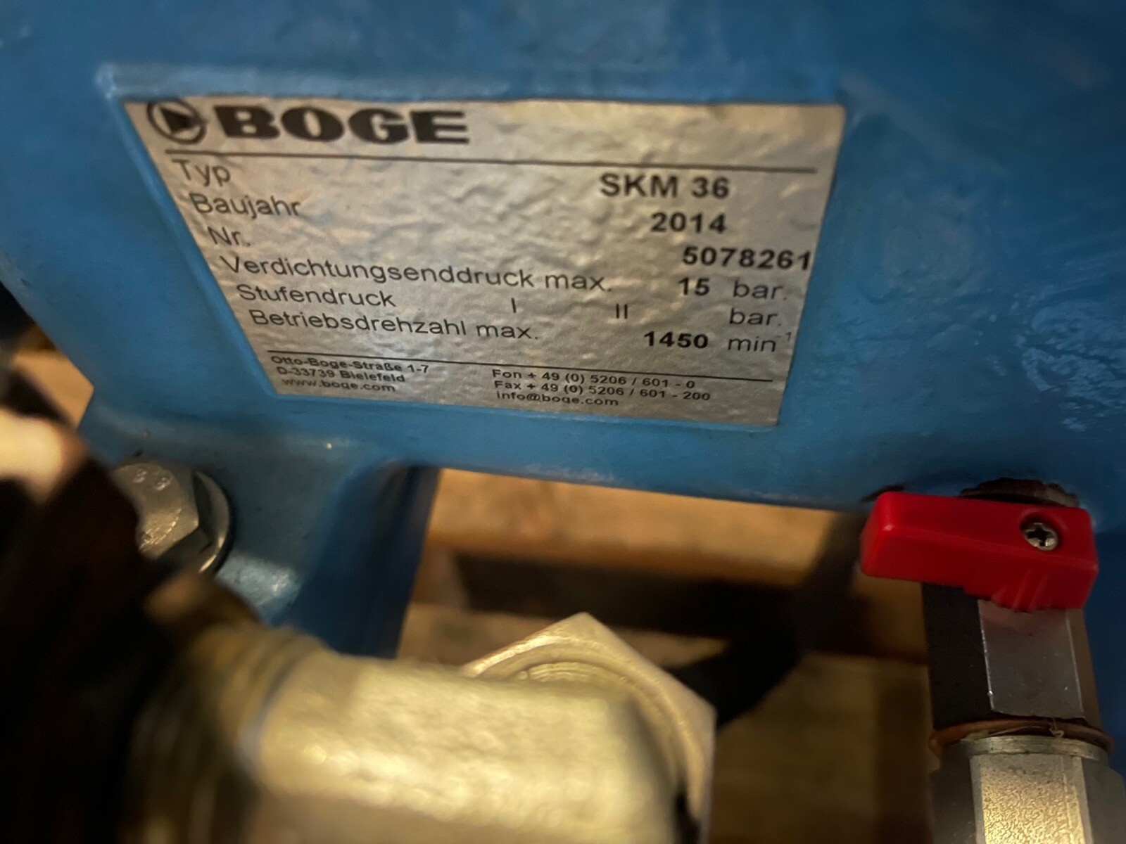 Boge Kolbenkompressor SKM 35 / W22  -  11 kW / 15Bar – Bild 6