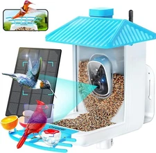 OSOERI Smart Bird Feeder with Camera, 1080P HD AI Identify Wild Bird Watching