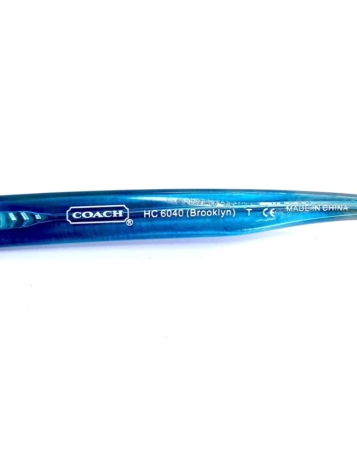 Nuevas gafas rectangulares Coach Dark Tortoise Teal HC6040 Brooklyn 5116 50 16 135 Foto 4 de 4