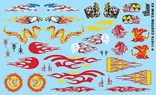Gofer-Racing Custom Trim #3 (Various Flames) - Plastic Model Vehicle Decal