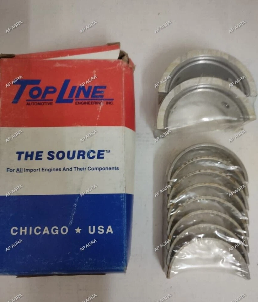 Juego de cojinetes principales del cigüeñal TOPLINE MBC17 para Hyundai Mitsubishi sobre tamaño .50 Foto 3 de 3