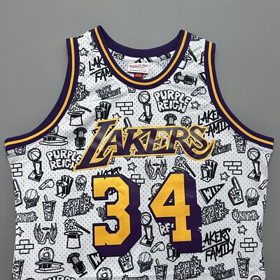 新品　Lakers NBAタンクトップ　MITCHELL&NESS ユニホーム Mitchell & Ness NBA Los Angeles LA Lakers Shaquille O'Neal 34