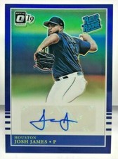 Josh James 2019 Donruss Optic Retro '85 BLUE Prizm RC Autograph Auto #'d 39/50