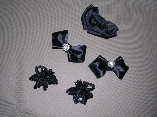 1980s Vintage 7 Pair (14+extra) Shoe Decorative Clips Embellishment Red Gold ETC - Picture 6 of 8