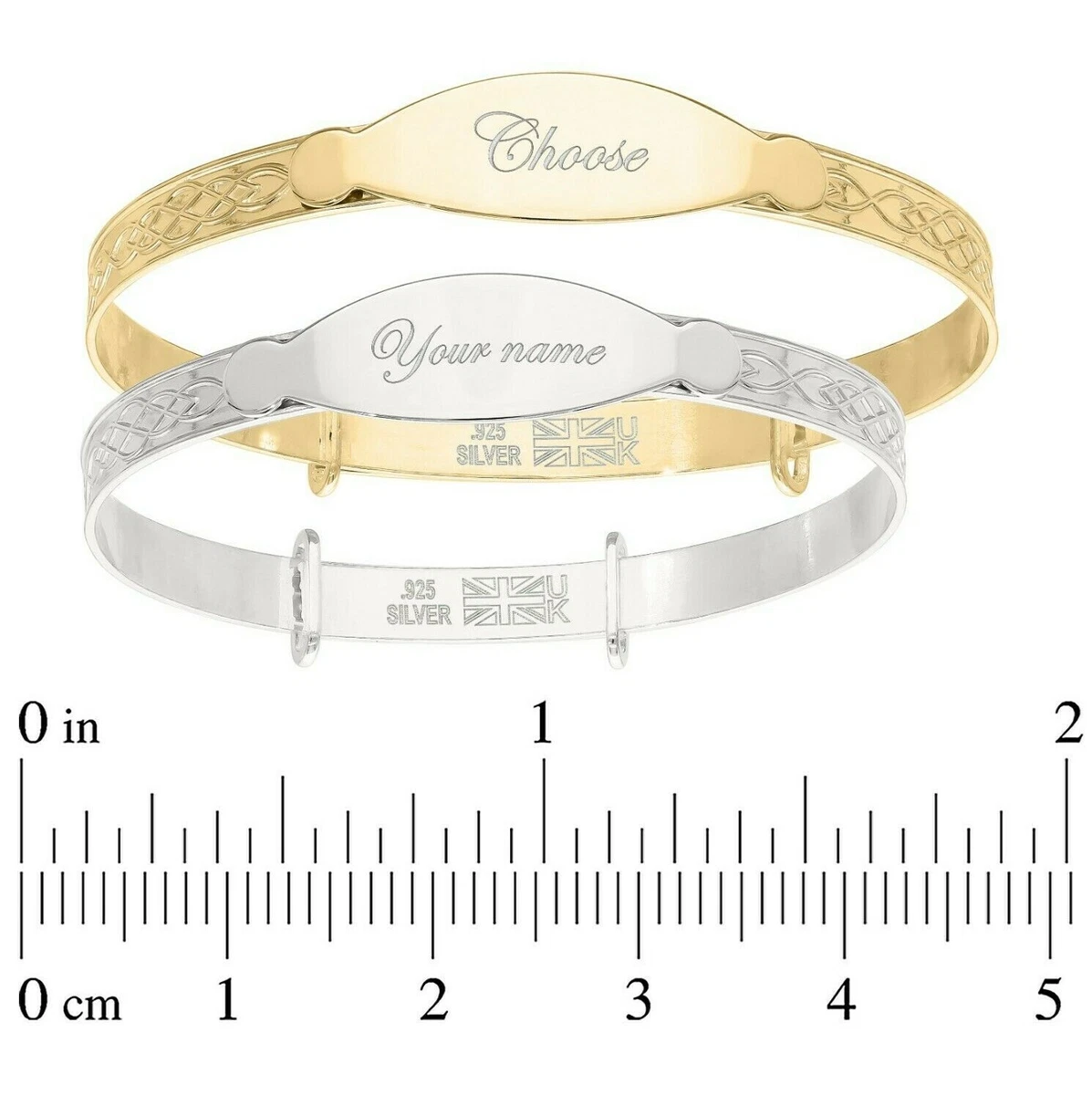 Personalized Engraved Sterling Silver Baby Name Gold Name Bracelet With  Gold Bar Customizable For Newborn Children Item #230519 From Yizhan03,  $21.81 | DHgate.Com