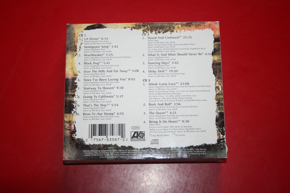 LED ZEPPELIN-" HOW THE WEST WAS WON" 3xCD 1ST PRESS 2003 DIGIPAK - Bild 4 von 4