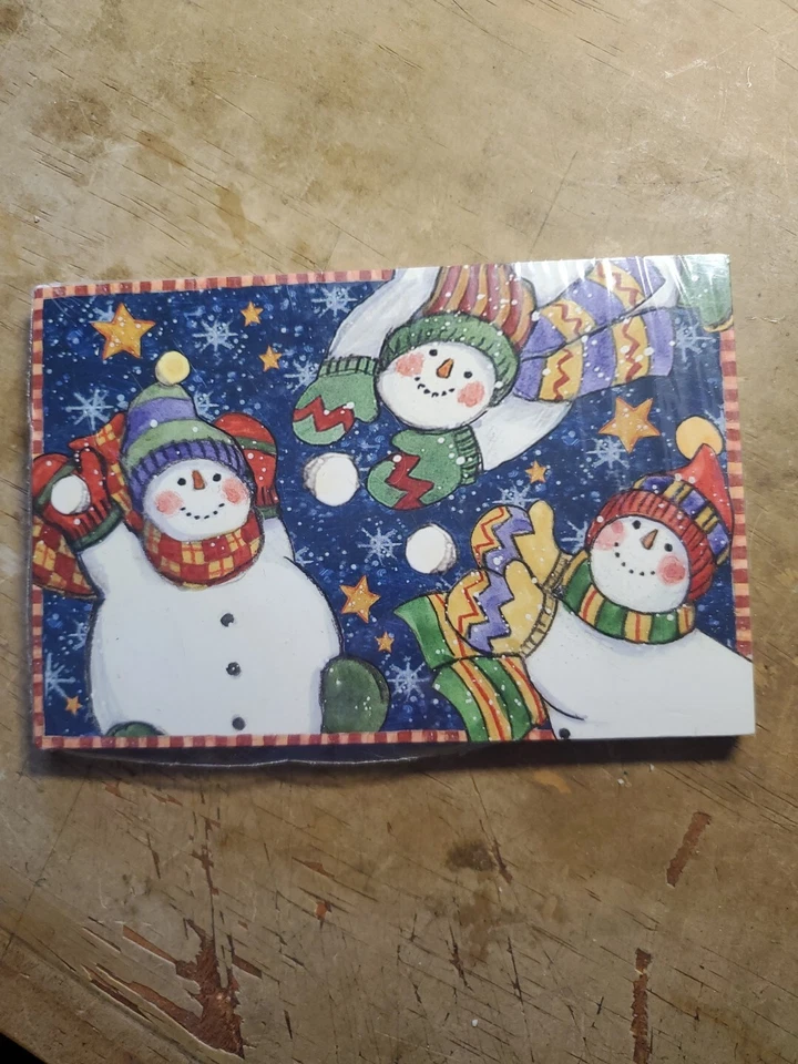 Paquete de 30 postales de muñeco de nieve de invierno de Susan Winget recursos creados por maestros Foto 2 de 3