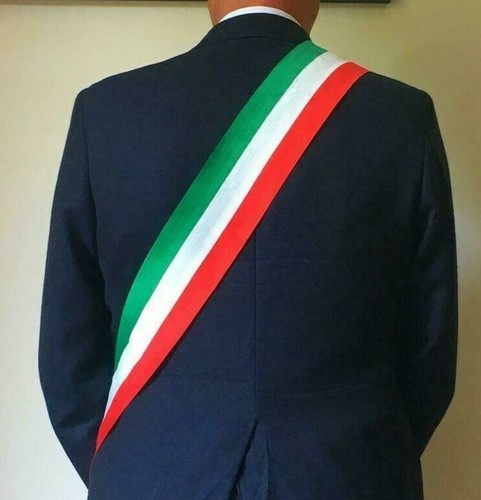 Fascia Tricolore Da Sindaco - Lusso, Made In Italy, Banda Regolabile, 200x90 Cm - Foto 5