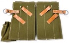 WWII GERMAN 9mm MACHINE PISTOL MP CANVAS AMMO POUCHES-OLIVE — photo 4