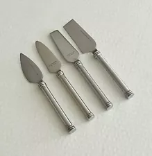 RSVP International Endurance Stainless Cheese Knife Set 4 Piece Round Handle