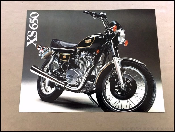 1978 Yamaha XS650 XS 650 Motorcycle Bike Vintage Sales Brochure Folder