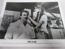 1989  B & W  HER ALIBI 8" by 10" Photo w Tom Selleck & Pauline Porizkova, Ex