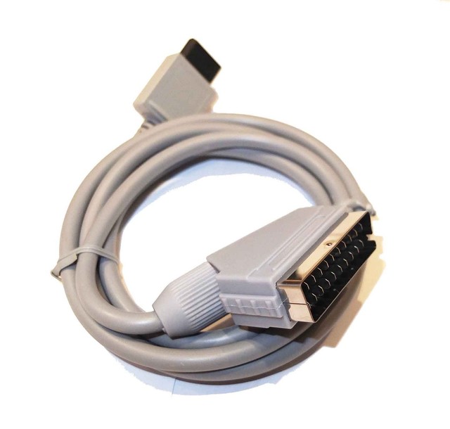 Nintendo Wii WiiU RGB SCART Video AV Cable Lead UK SELLER for sale