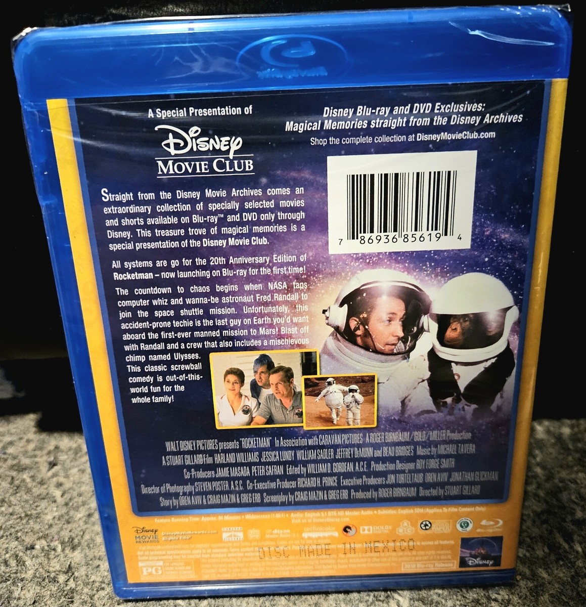 Rocketman Disney Movie Club Exclusive 20th Anniversary Edition Blu