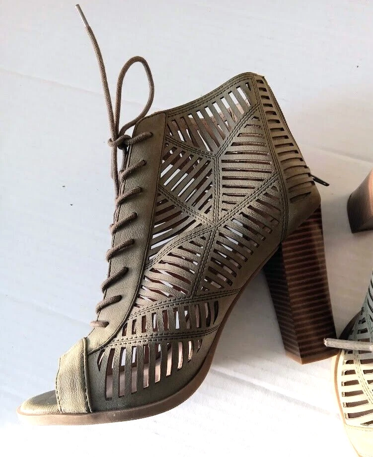BRAND NEW Mix No 6 Boots Zipper & Shoe Laces Suede Type Blue Gray Gold Sz 9 M Mix No 6 Suede Paloma Ankle Booties Zipper Women main image 4