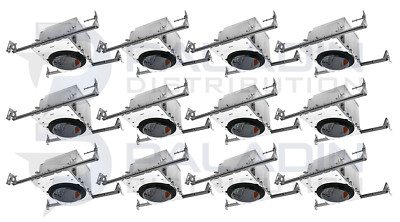 Topaz 4'' Inch New Construction Can Light Housing - IC Air Tight E26 UL (12 Pack)