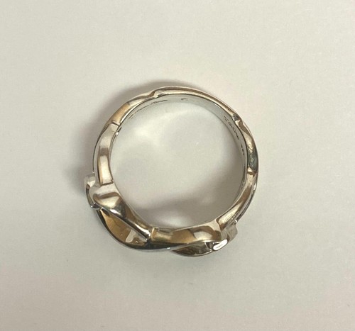 Tiffany & Co. Silver Paloma Picasso Loving Heart Band Ring Size 6.5 - Picture 5 of 5