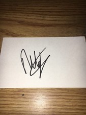 Francsco Molinari British Open Winner Signed 3x5 index Card
