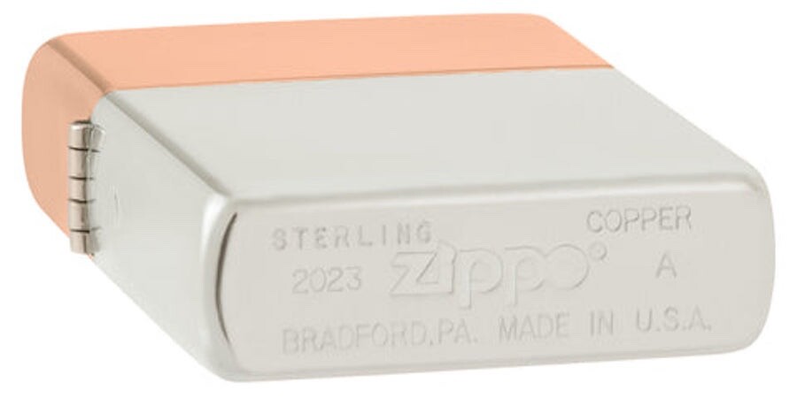 Zippo Limited Edition Bimetal Lighter Sterling Silver & Copper