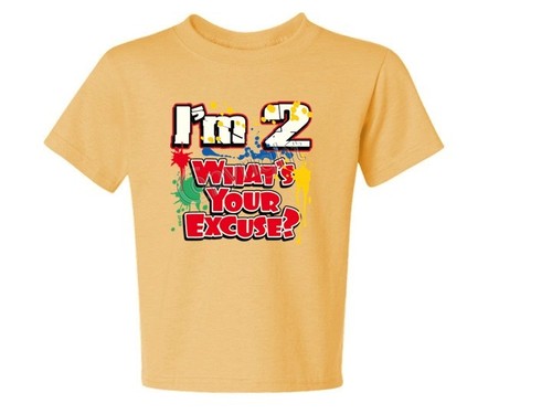 I'M 2 WHAT'S YOUR EXCLUE Kinder T-Shirt JERZEES Größe 6 Monate bis 18-20 The Best - Bild 11 von 13