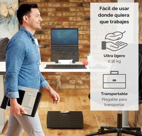 Fellowes Hylyft Laptop Stand, Draagbaar, In Hoogte Verstelbaar, Met Draagtas - Afbeelding 6 van 7
