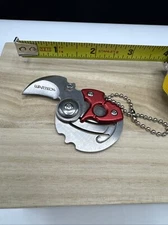 Wartech Mini Folding Keychain Knife HWT234RD