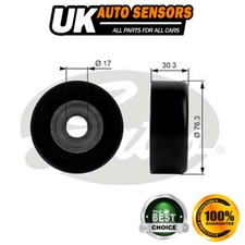 Fits Cadillac SRX Hummer H1 Gates Drive Belt Deflection Guide Pulley -3809