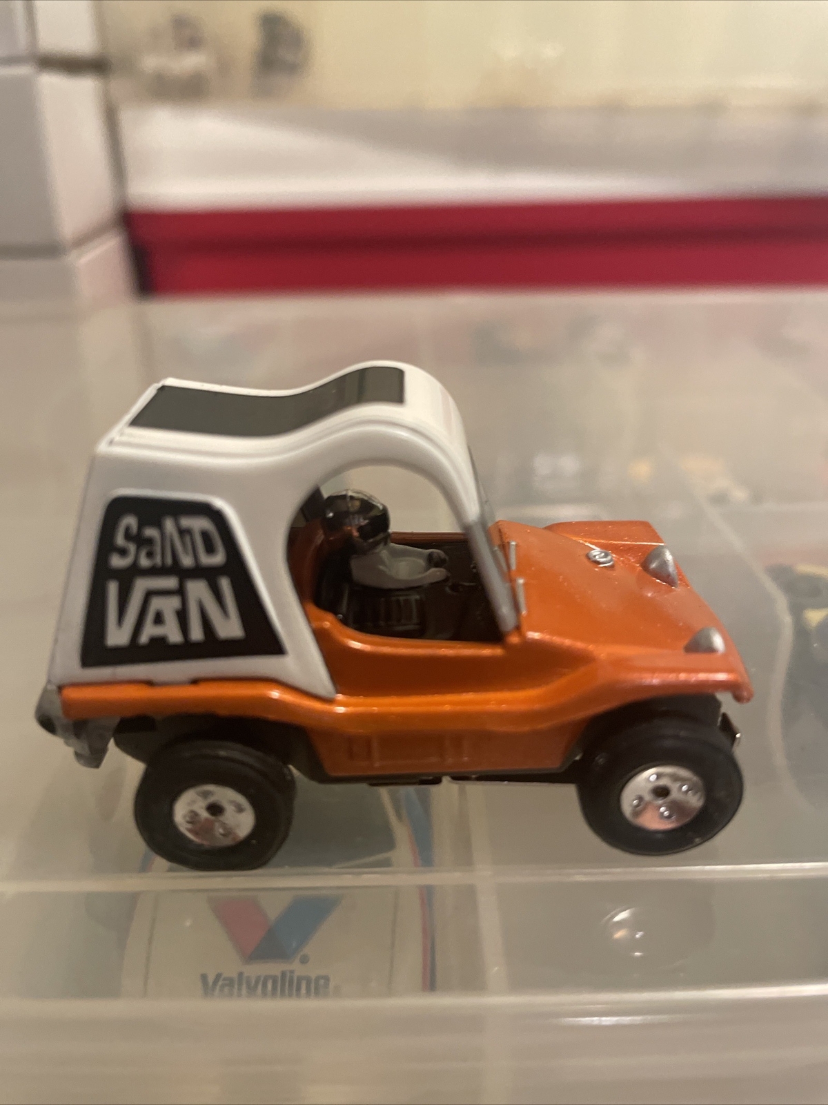 Auto World HO Slot Car Sand Van Dune Buggy Orange And White eBay