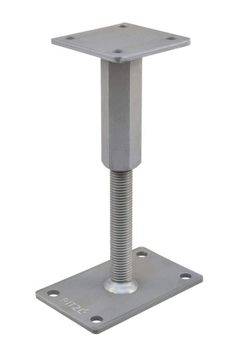 Pitzl Pfostenträger höhenverstellbar Rechts/Links Gewinde Made in Germany - Bild 6 von 6