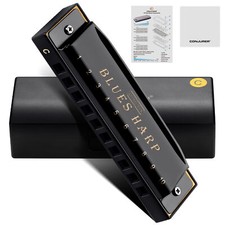 Blues Harmonica for Beginners Kids 10 Hole C Key Diatonic Blues Harp Mouth Organ